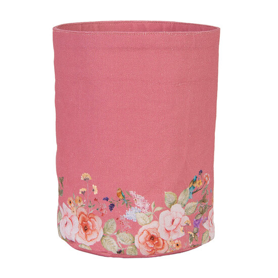 Clayre & Eef | Broodmandje Roze Beige ø 15x16 cm | FFA50P