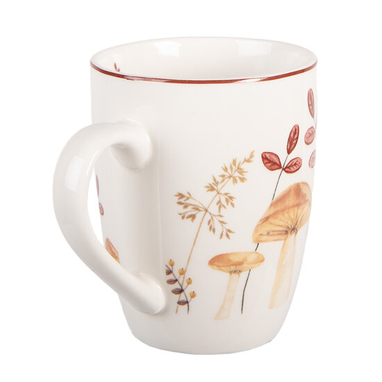 Clayre & Eef | Mok Beige Bruin 12x8x10 cm / 350 ml | LFJMU