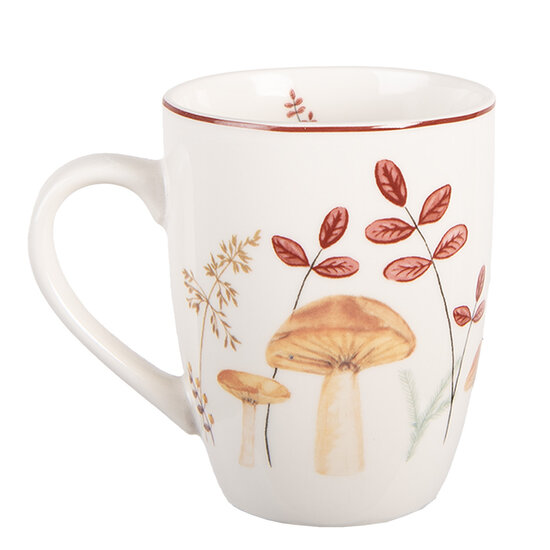Clayre & Eef | Mok Beige Bruin 12x8x10 cm / 350 ml | LFJMU