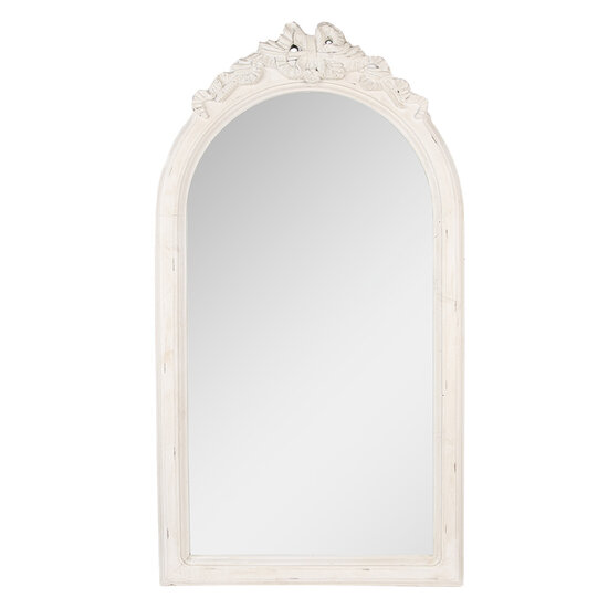 Clayre & Eef | Wandspiegel Wit 50x4x92 cm | 52S326