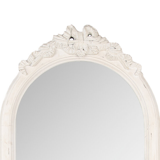 Clayre & Eef | Wandspiegel Wit 50x4x92 cm | 52S326
