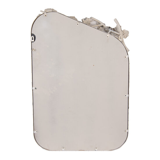 Clayre & Eef | Wandspiegel Wit Grijs 58x12x89 cm | 52S329