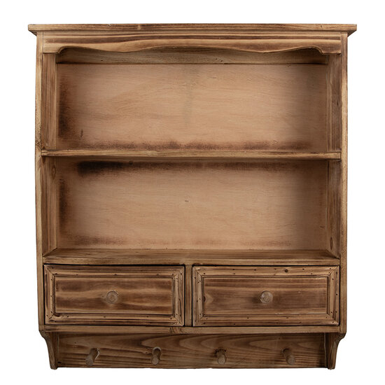 Clayre & Eef | Wandkastje Bruin 56x13x60 cm | 5H0746