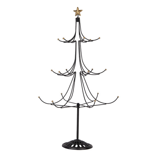 Clayre & Eef | Kerstdecoratie Kerstboom Zwart Goudkleurig ø 41x71 cm | 5Y1268