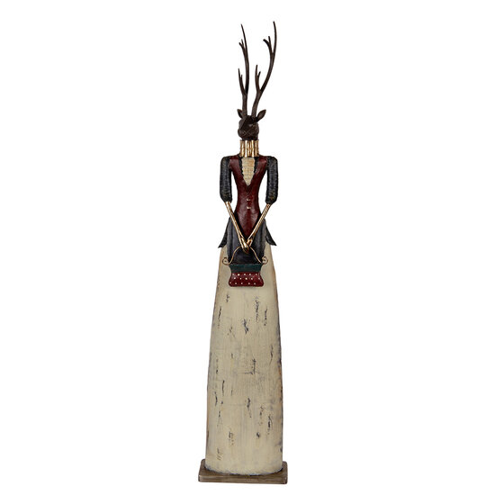Clayre & Eef | Decoratie Hert Bruin Beige 17x10x86 cm | 5Y1313