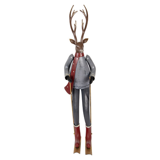 Clayre & Eef | Decoratie Hert Bruin Grijs 19x15x65 cm | 5Y1316