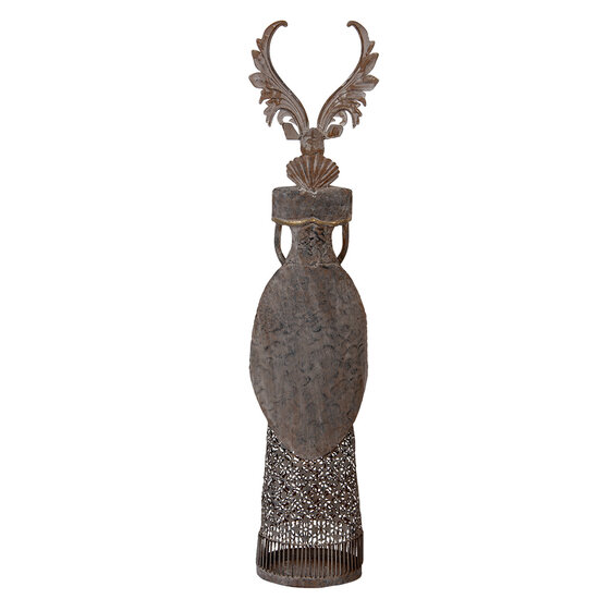 Clayre & Eef | Decoratie Rendier Bruin Grijs 20x11x81 cm | 5Y1329