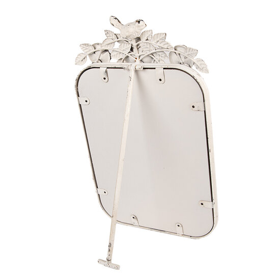 Clayre & Eef | Staande Spiegel Beige Goudkleurig 27x5x45 cm | 62S332