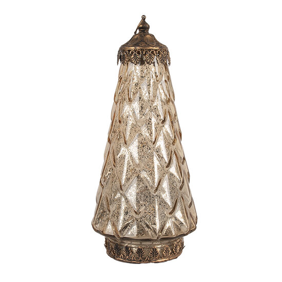 Clayre & Eef | Decoratie met LED Groen ø 13x28 cm / 2xAAA | 6GL5227
