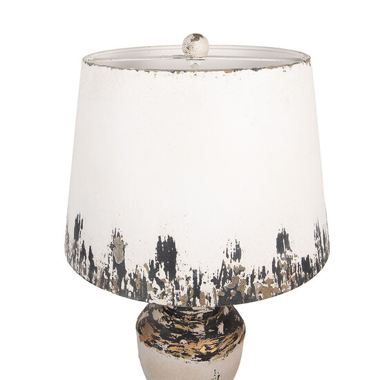 Clayre & Eef | Bureaulamp Beige Bruin ø 32x60 cm E27/max 1x60W | 6LMC0110
