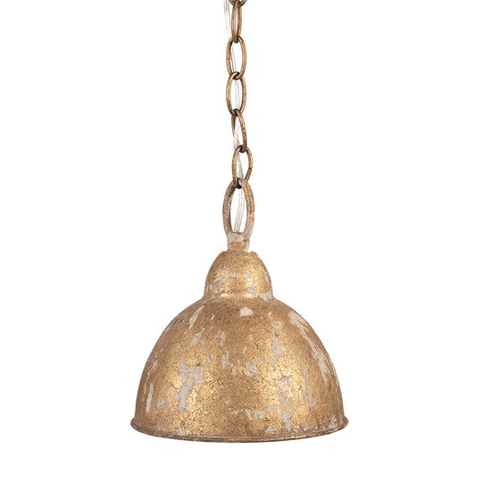 Clayre & Eef | Hanglamp Goudkleurig ø 20x22 cm E14/max 1x25W | 6LMP801