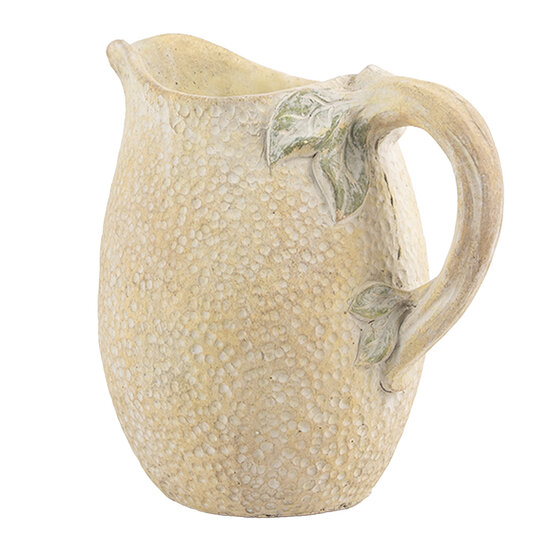 Clayre & Eef | Decoratieve Schenkkan Geel Groen 20x15x20 cm | 6TE0576