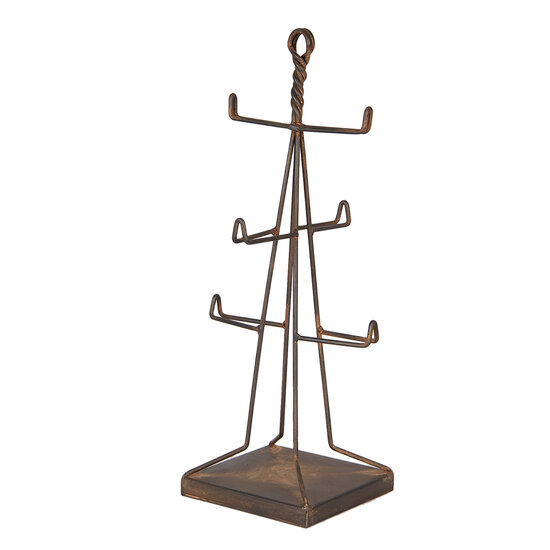 Clayre & Eef | Mokkenrek Bruin 16x16x38 cm | 6Y5847