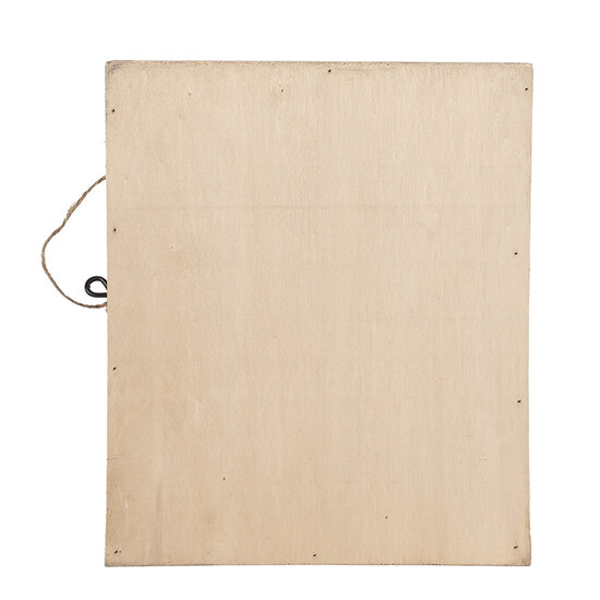 Clayre & Eef | Sleutelkastje Bruin Wit 24x7x30 cm | 6H2431