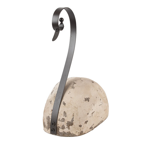Clayre & Eef | Decoratie Zwaan Wit Bruin 25x11x27 cm | 6H2433L
