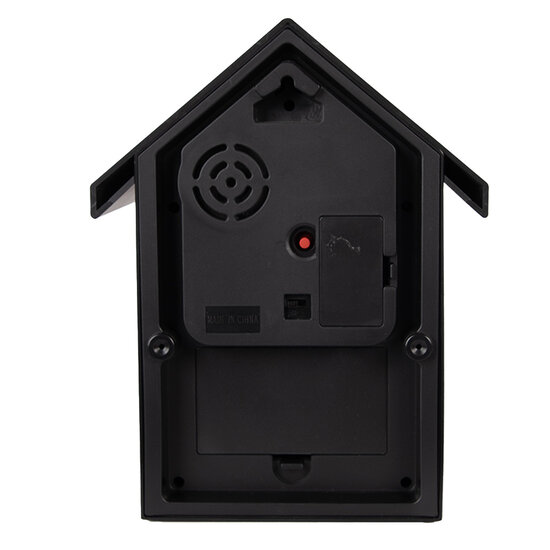 Clayre & Eef | Wandklok Zwart 20x10x26 cm / 3xAA | 6KL0838Z