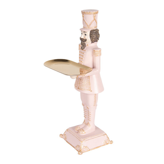 Clayre &amp; Eef   | Kerstdecoratie Notenkraker Roze 18x17x40 cm | 6PR5368