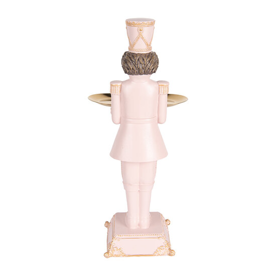 Clayre &amp; Eef   | Kerstdecoratie Notenkraker Roze 18x17x40 cm | 6PR5368
