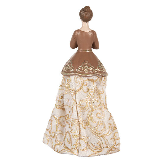Clayre & Eef | Decoratie Vrouw Beige Bruin 8x7x23 cm | 6PR5380