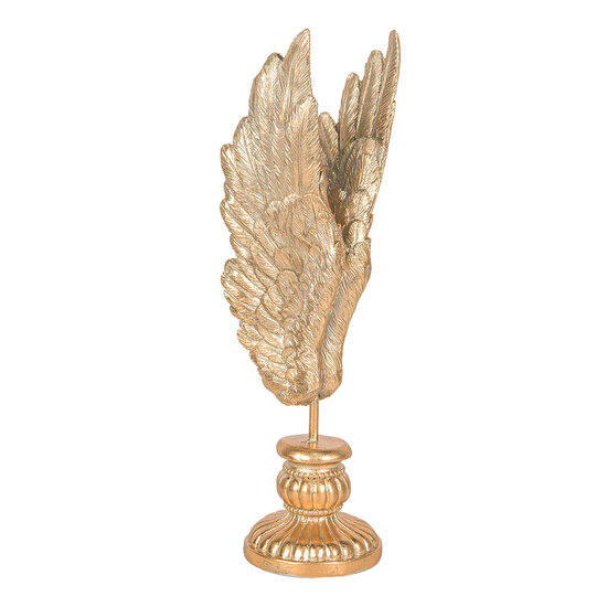Clayre & Eef | Decoratie Vleugels Goudkleurig 10x10x33 cm | 6PR5685