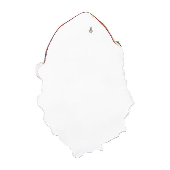 Clayre & Eef | Wanddecoratie Kerstman Wit Rood 32x9x45 cm | 6PR5690