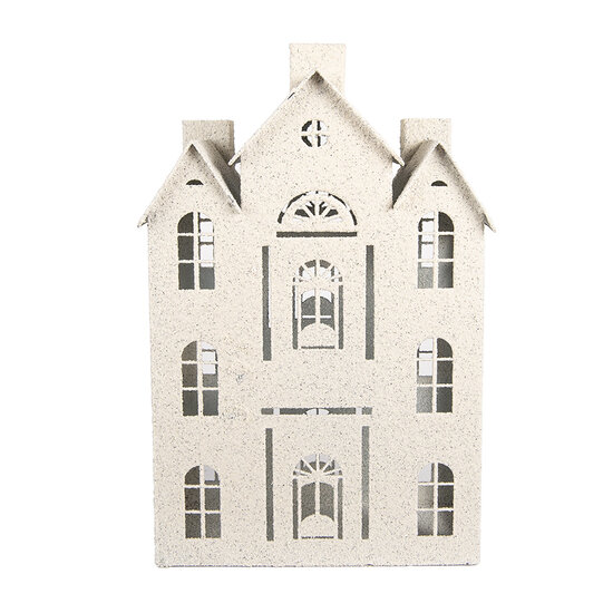 Clayre & Eef | Decoratie Huis Beige 26x16x40 cm | 6Y5930