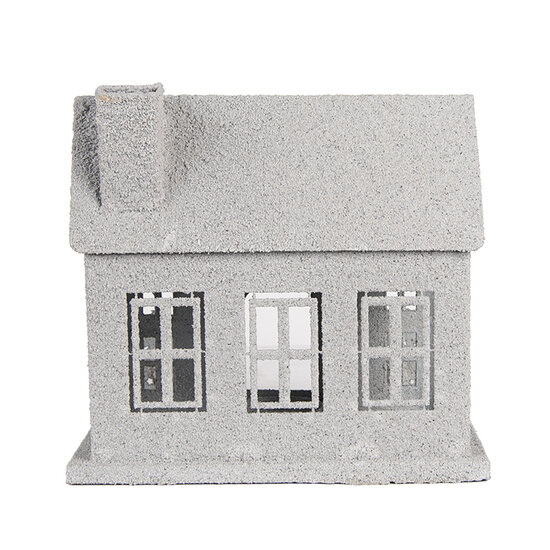 Clayre & Eef | Decoratie Huis Grijs 26x17x24 cm | 6Y5932