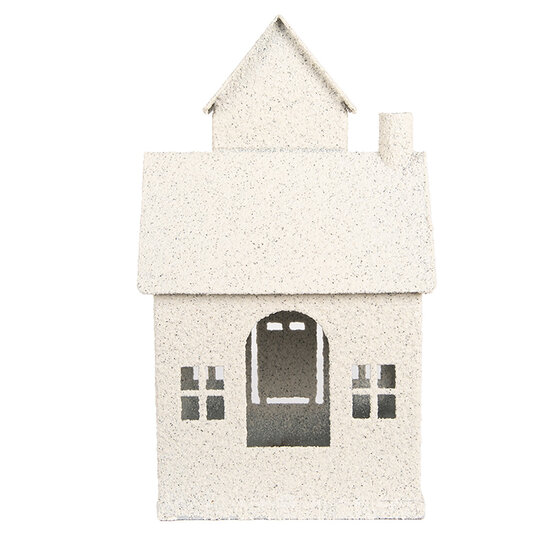 Clayre & Eef | Decoratie Huis Beige 18x14x31 cm | 6Y5933