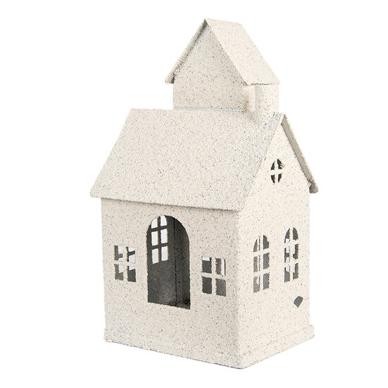 Clayre & Eef | Decoratie Huis Beige 18x14x31 cm | 6Y5933