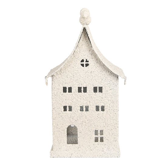 Clayre & Eef | Decoratie Huis Beige 14x15x28 cm | 6Y5934