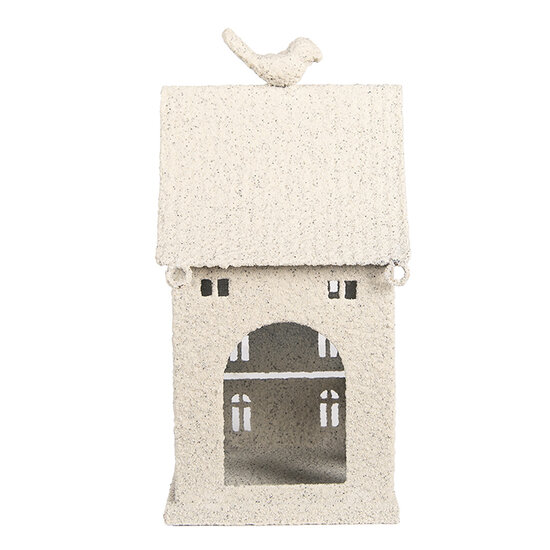 Clayre & Eef | Decoratie Huis Beige 14x15x28 cm | 6Y5934