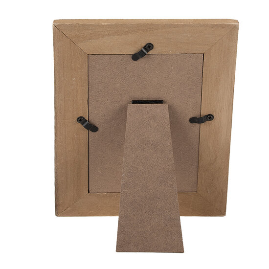 Clayre & Eef | Fotolijst Bruin Beige 16x2x21 cm / 10x15 cm | 2F1295