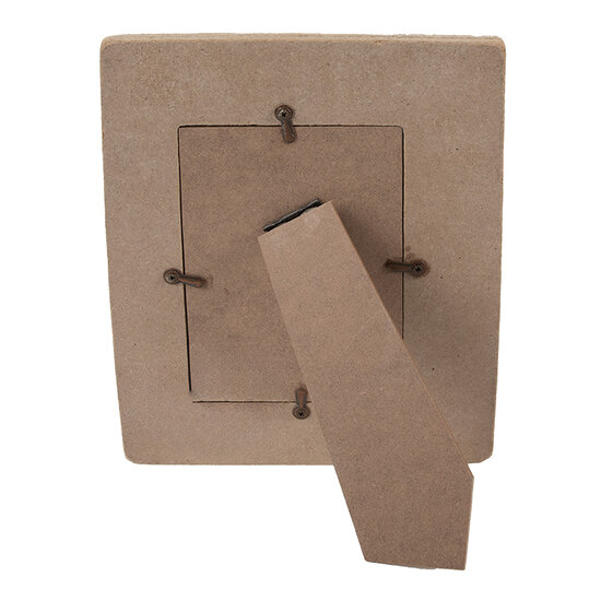 Clayre & Eef | Fotolijst Bruin Wit 21x2x26 cm / 13x18 cm | 2F1297