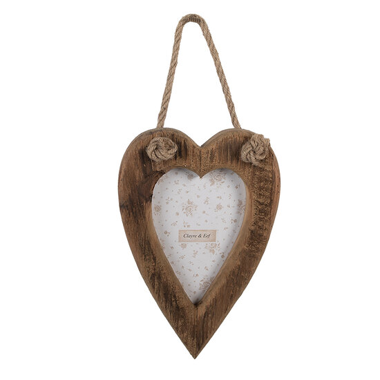 Clayre & Eef | Fotolijst Bruin 15x2x23 cm / 10x15 cm | 2F1298