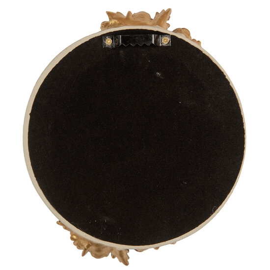 Clayre & Eef | Wandspiegel Beige Goudkleurig 14x2x16 cm | 62S339S