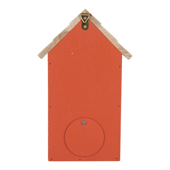 Clayre & Eef | Vogelhuis Rood Bruin 15x10x22 cm | 6H2442
