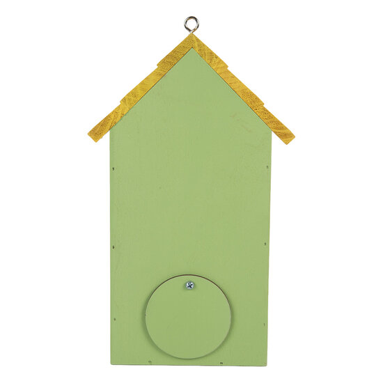 Clayre & Eef | Vogelhuis Groen Geel 15x10x22 cm | 6H2443