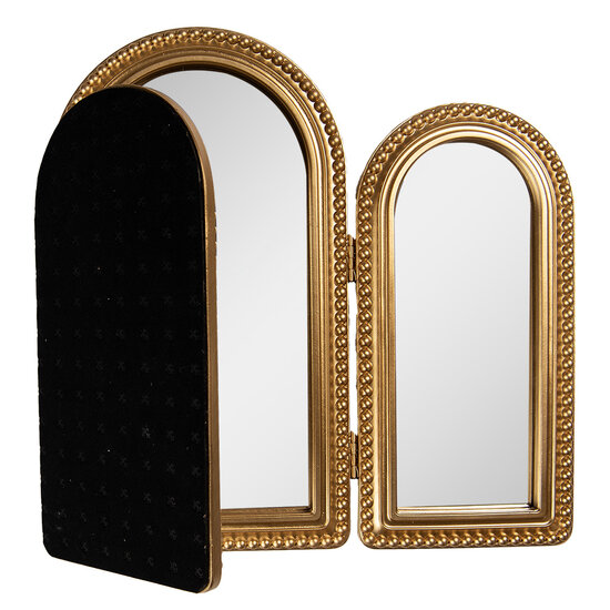 Clayre & Eef | Wandspiegel Goudkleurig 50x2x35 cm | 62S315