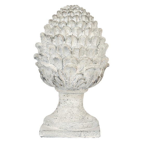 Clayre & Eef | Decoratie Dennenappel Beige Grijs ø 23x41 cm | 6MG0120
