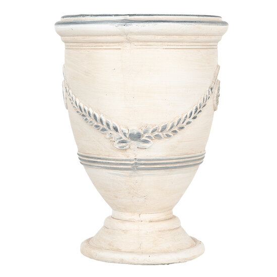 Clayre & Eef | Bloempot Binnen Beige Grijs ø 23x31 cm | 6MG0121