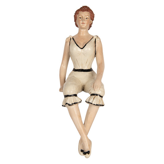 Clayre & Eef | Decoratie Vrouw Beige 12x10x29 cm | 6PR5560
