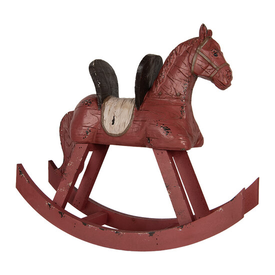 Clayre & Eef | Decoratie Hobbelpaard Roze 39x12x33 cm | 6PR5580