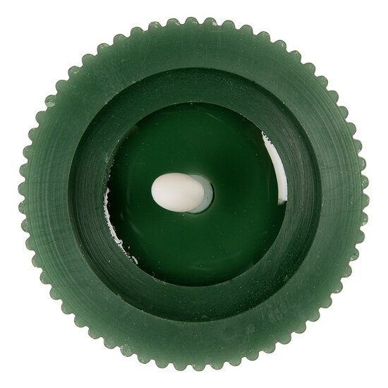Clayre & Eef | Kaars met LED Groen ø 8x13 cm / 2xAA | 6CA0003DGR