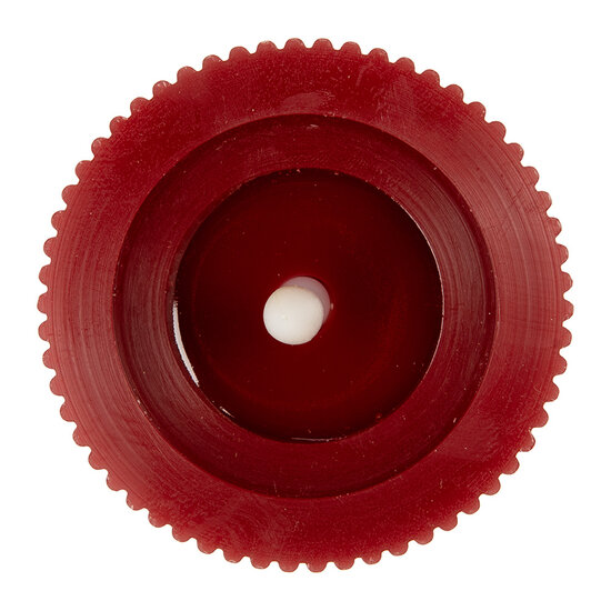 Clayre & Eef | Kaars met LED Rood ø 8x13 cm / 2xAA | 6CA0003R