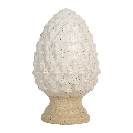 Clayre & Eef | Decoratie Dennenappel Beige ø 9x15 cm | 6CE2179