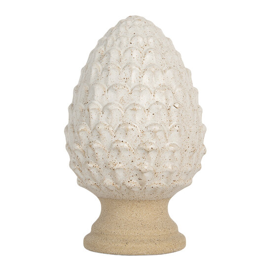Clayre & Eef | Decoratie Dennenappel Beige ø 9x15 cm | 6CE2179