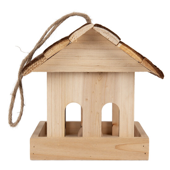 Clayre & Eef | Vogelvoederhuisje Bruin 19x18x19 cm | 6H2454