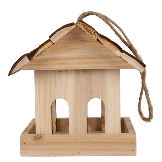 Clayre & Eef | Vogelvoederhuisje Bruin 19x18x19 cm | 6H2454