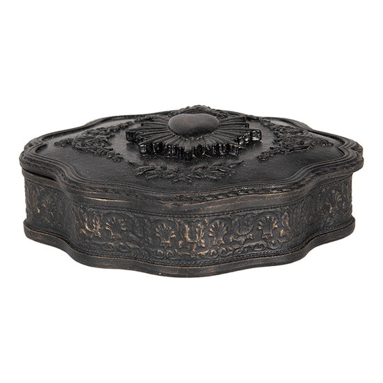 Clayre & Eef | Sieradendoos Zwart 12x11x4 cm | 6PR5294