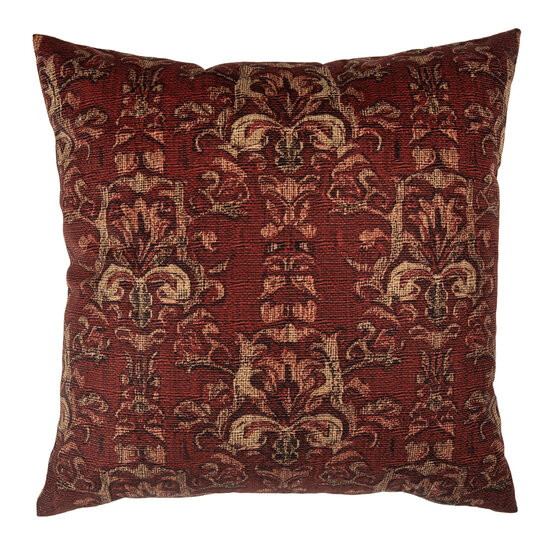 Clayre & Eef | Kussenhoes Rood Geel 45x45 cm | KT021.427